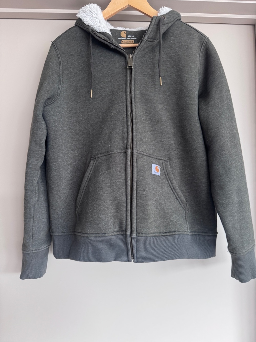 Carhartt Women’s Clarksburg Sherpa Lined Hoodie M Peat Heather